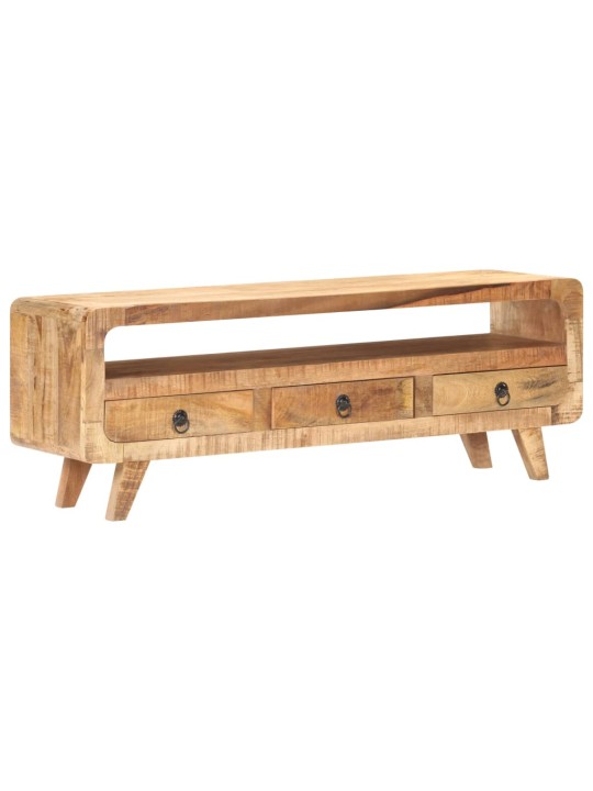 TV stolek 117 x 30 x 41 cm masivní hrubé mangovníkové dřevo