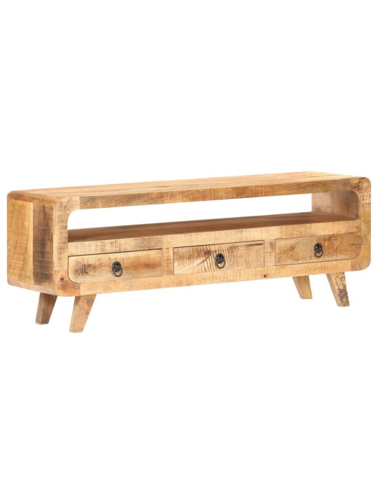 TV stolek 117 x 30 x 41 cm masivní hrubé mangovníkové dřevo
