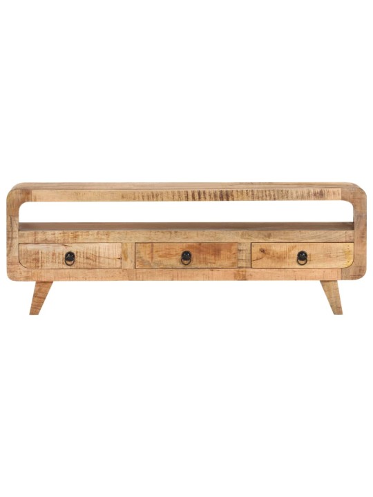 TV stolek 117 x 30 x 41 cm masivní hrubé mangovníkové dřevo