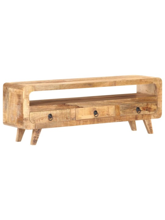 TV stolek 117 x 30 x 41 cm masivní hrubé mangovníkové dřevo