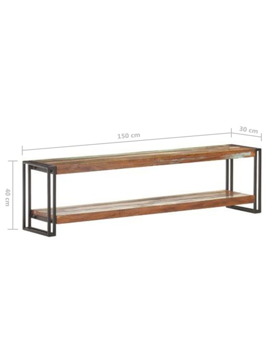Tv stolek 150 x 30 x 40 cm masivní recyklované dřevo