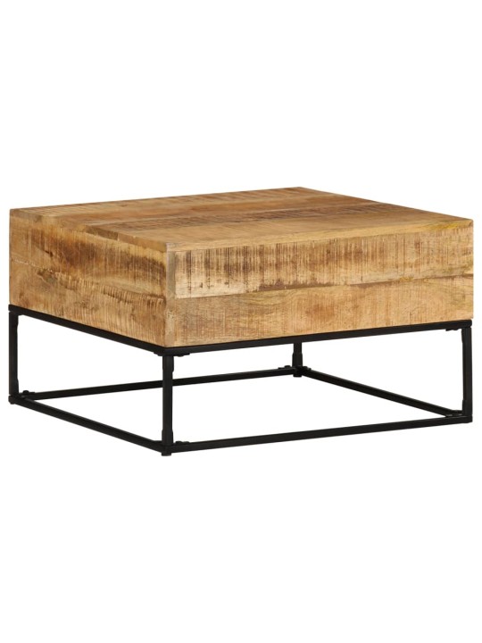 Konferenční stolek 68 x 68 x 41 cm hrubé mangovníkové dřevo
