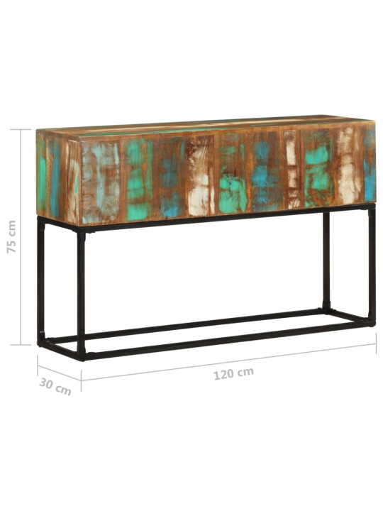 Konzolový stolek 120 x 30 x 75 cm masivní recyklované dřevo