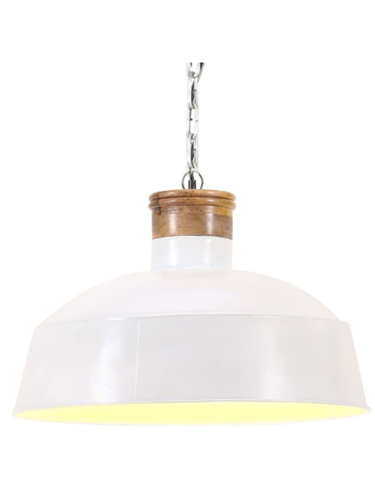 Industriální závěsné svítidlo 58 cm bílé E27