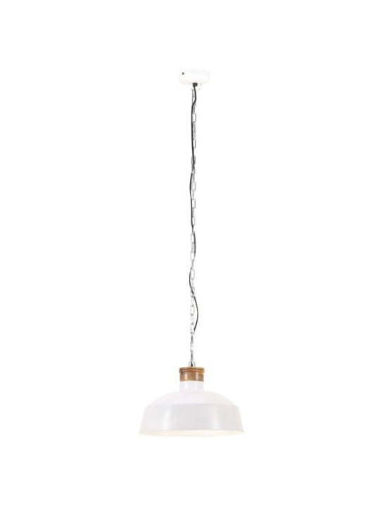 Industriální závěsné svítidlo 32 cm bílé e27