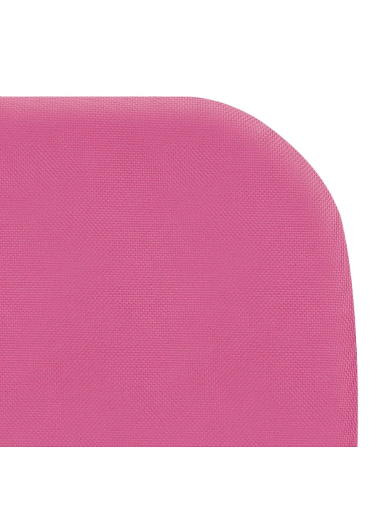 Skládací zahradní lehátka 2 ks ocel a textil růžová