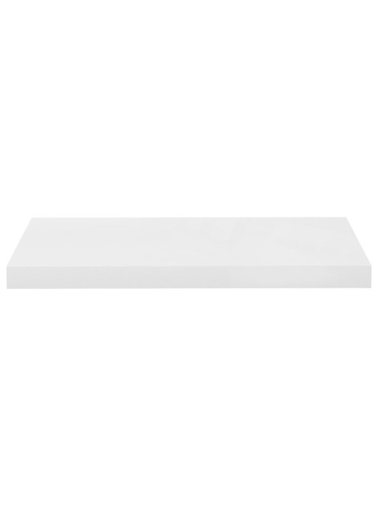 Plovoucí nástěnné police 4 ks lesklé bílé 60x23,5x3,8 cm MDF