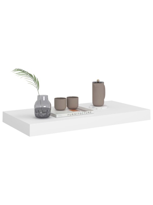 Plovoucí nástěnné police 4 ks bílé 50 x 23 x 3,8 cm MDF
