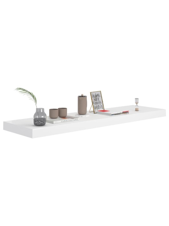 Plovoucí nástěnné police 4 ks bílé 90 x 23,5 x 3,8 cm MDF