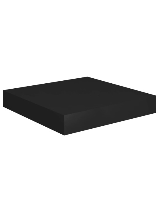 Plovoucí nástěnné police 4 ks černé 23 x 23,5 x 3,8 cm MDF