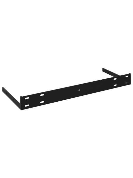 Plovoucí nástěnné police 4 ks černé 90 x 23,5 x 3,8 cm MDF
