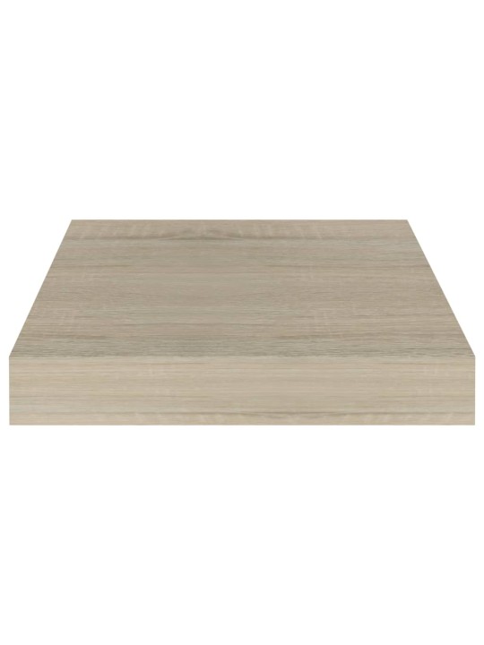 Plovoucí nástěnné police 4 ks dub 23 x 23,5 x 3,8 cm MDF