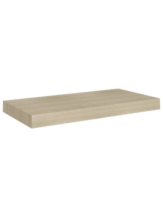 Plovoucí nástěnné police 2 ks dub 50 x 23 x 3,8 cm MDF