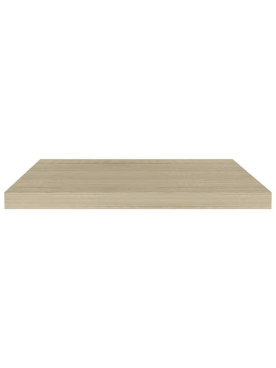 Plovoucí nástěnné police 4 ks dub 60 x 23,5 x 3,8 cm MDF