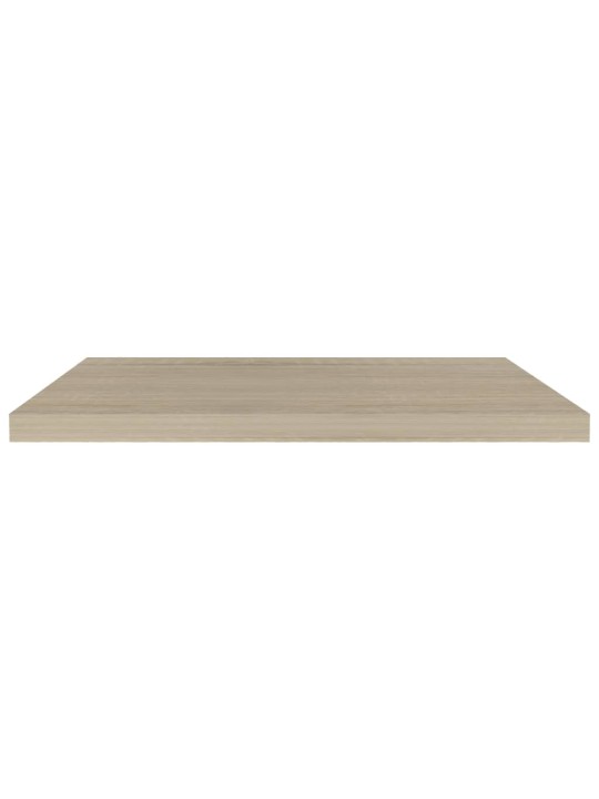 Plovoucí nástěnné police 2 ks dub 80 x 23,5 x 3,8 cm MDF