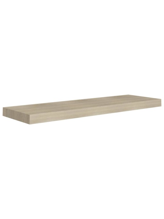 Plovoucí nástěnné police 4 ks dub 80 x 23,5 x 3,8 cm MDF
