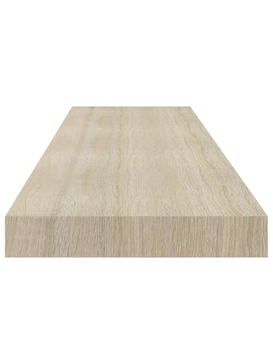 Plovoucí nástěnné police 4 ks dub 90 x 23,5 x 3,8 cm MDF
