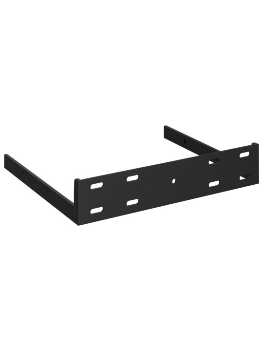 Plovoucí rohové police 2 ks šedé vysoký lesk 25x25x3,8 cm MDF