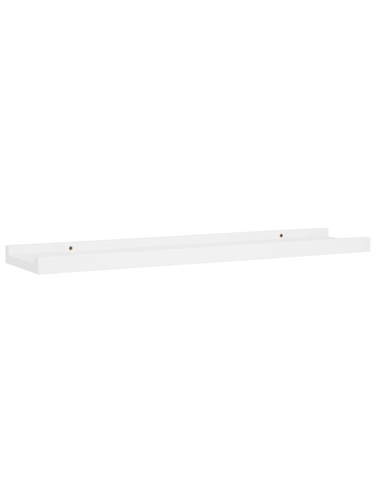 Poličky na zarámované obrázky 2 ks bílé 60 x 9 x 3 cm MDF