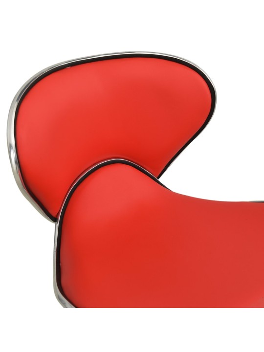 Kosmetická stolička červená umělá kůže