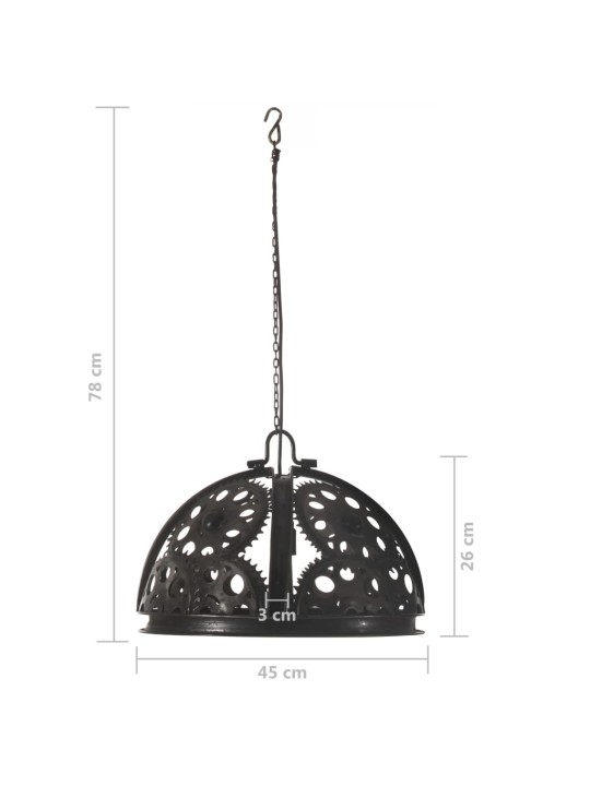 Industriální stropní svítidlo ve stylu řetězových kol 45 cm E27