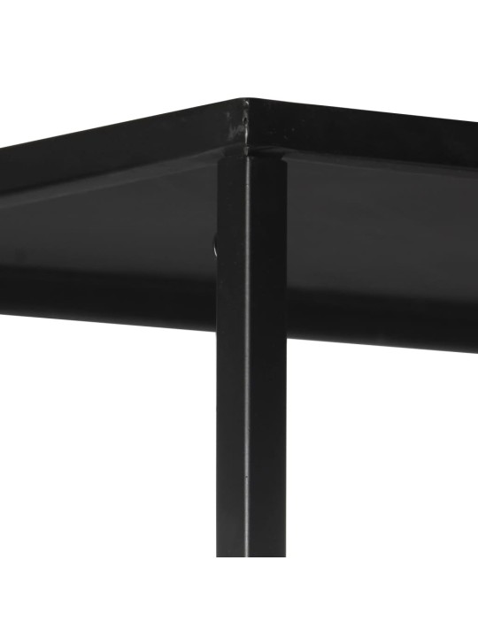 Knihovna 60 x 35 x 180 cm hrubé mangovníkové dřevo a železo