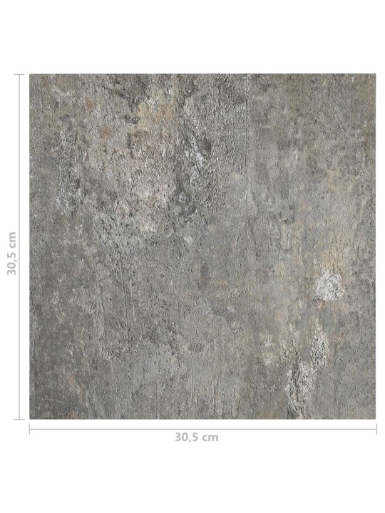 Samolepicí podlahová krytina 55 ks PVC 5,11 m² šedá