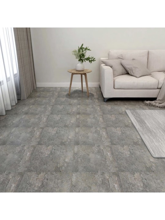 Samolepicí podlahová krytina 55 ks PVC 5,11 m² šedá