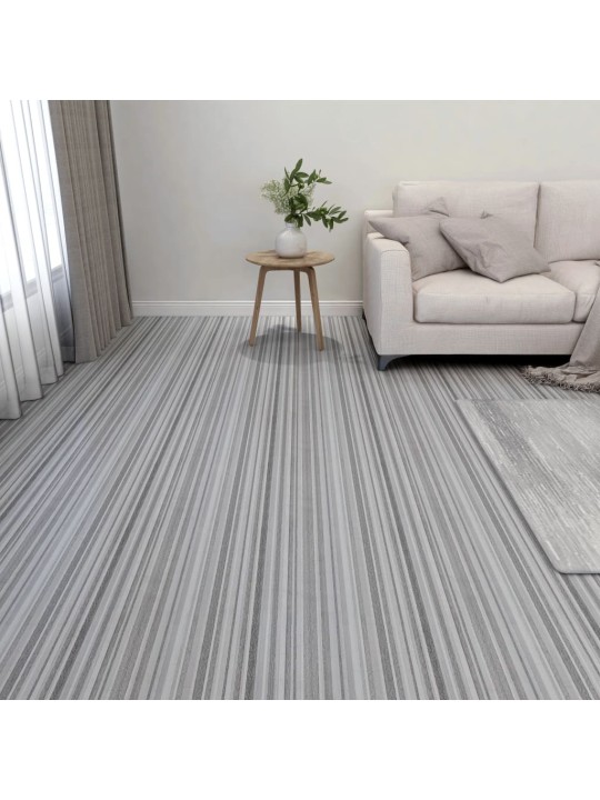 Samolepicí podlahové desky 55 ks PVC 5,11 m² světle šedé