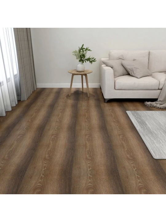 Samolepicí podlahové desky 55 ks PVC 5,11 m² hnědé