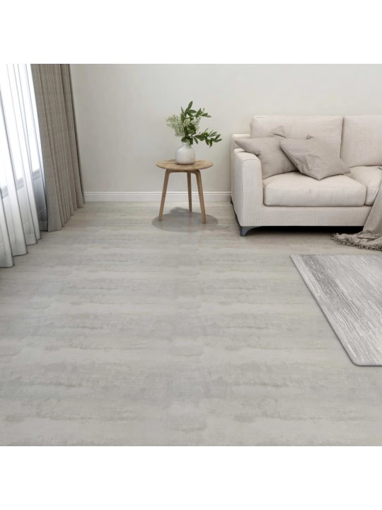 Samolepicí podlahové desky 55 ks PVC 5,11 m² světle šedé