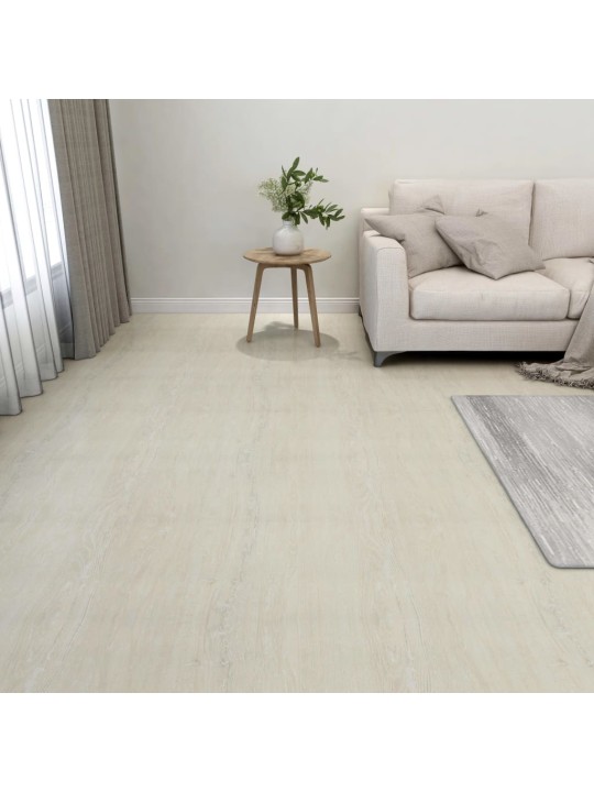 Samolepicí podlahové desky 55 ks PVC 5,11 m² krémové