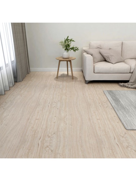 Samolepicí podlahové desky 55 ks PVC 5,11 m² světle hnědé