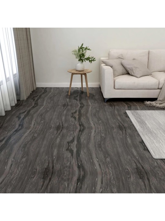Samolepicí podlahové desky 55 ks PVC 5,11 m² tmavě šedé