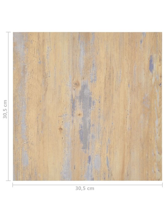 Samolepicí podlahové desky 55 ks PVC 5,11 m² hnědé