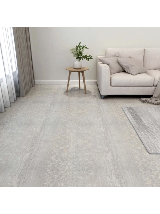 Samolepicí podlahové desky 55 ks PVC 5,11 m² světle šedé