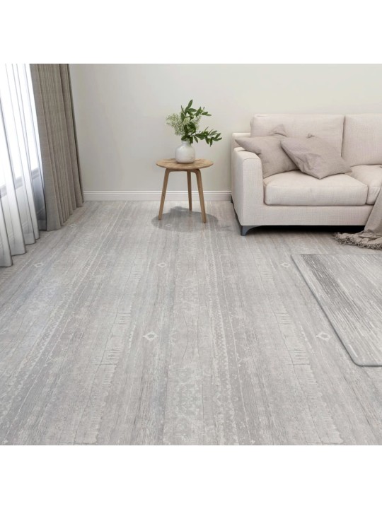 Samolepicí podlahové desky 55 ks PVC 5,11 m² šedé