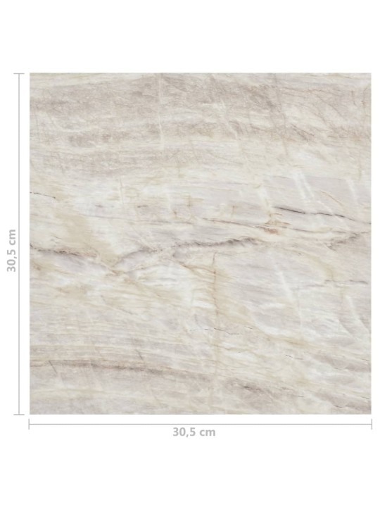 Samolepicí podlahové desky 55 ks PVC 5,11 m² béžové