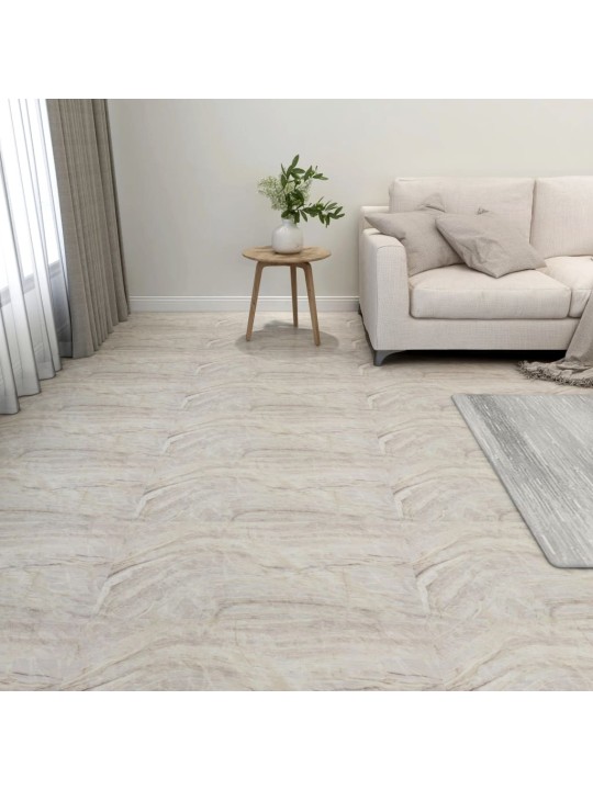 Samolepicí podlahové desky 55 ks PVC 5,11 m² béžové