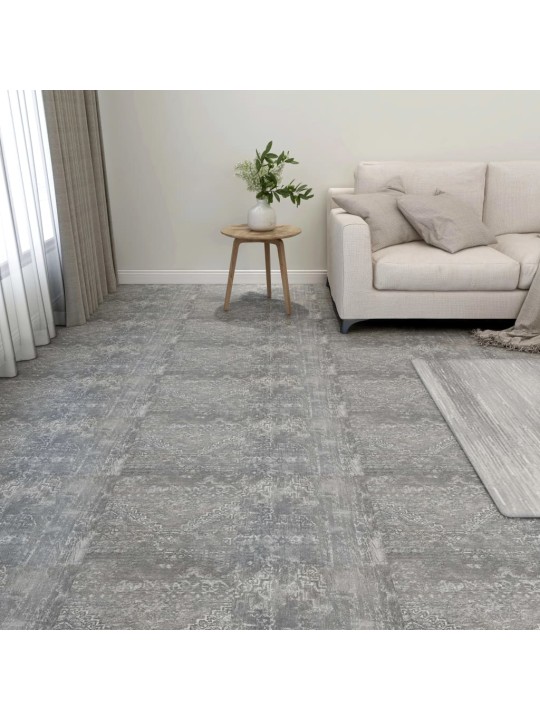 Samolepicí podlahové desky 55 ks PVC 5,11 m² betonově šedé