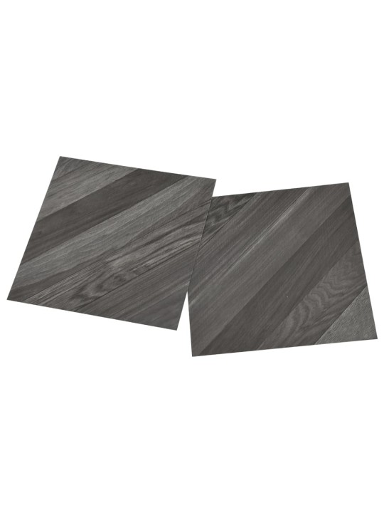 Samolepicí podlahové desky 55 ks PVC 5,11 m² šedé pruhované