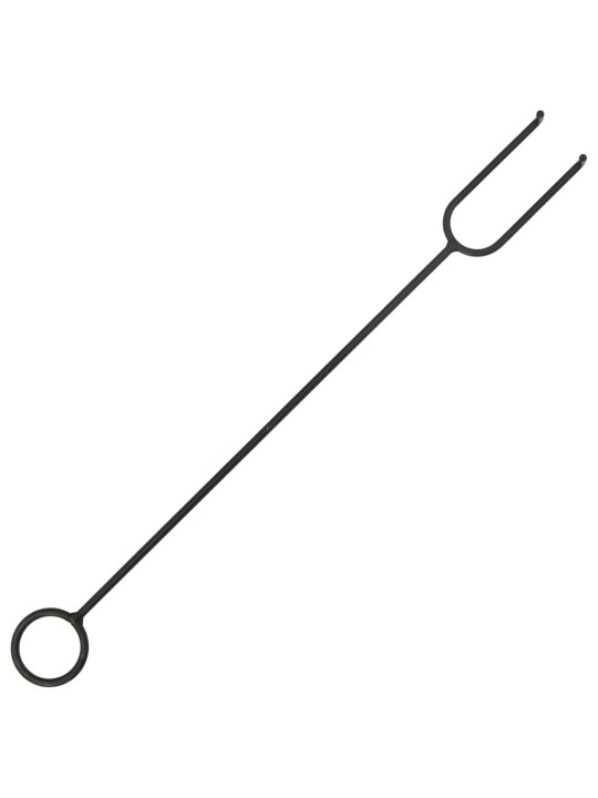 Rustikální přenosné ohniště s pohrabáčem 64 cm XXL ocel