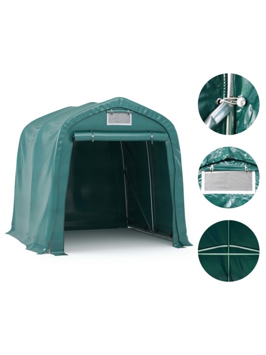 Plachtová garáž PVC 1,6 x 2,4 m zelená