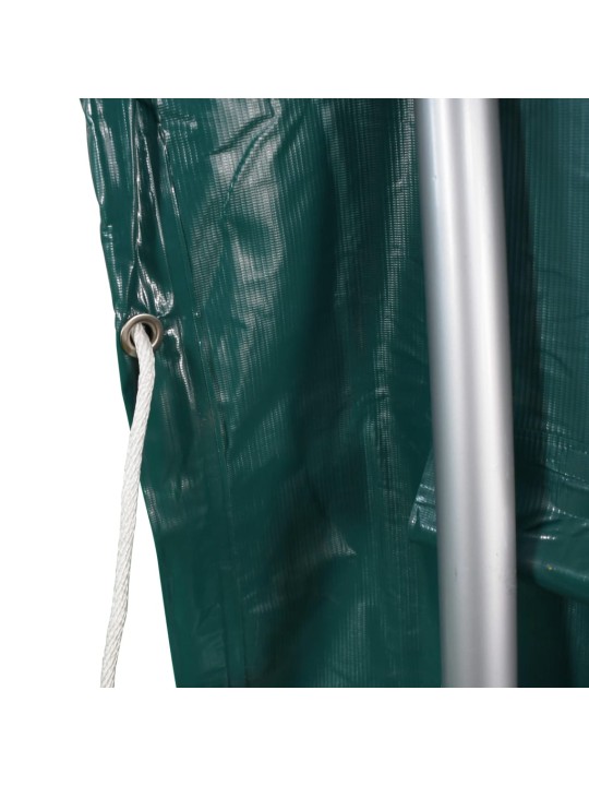 Přístřešek pro zvířata PVC 3,7 x 3,7 m zelený