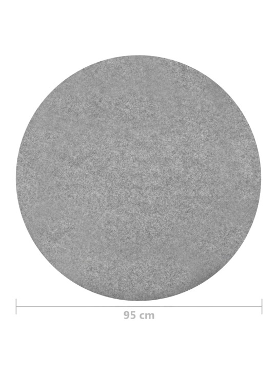 Umělá tráva s nopky 95 cm šedá kulatá