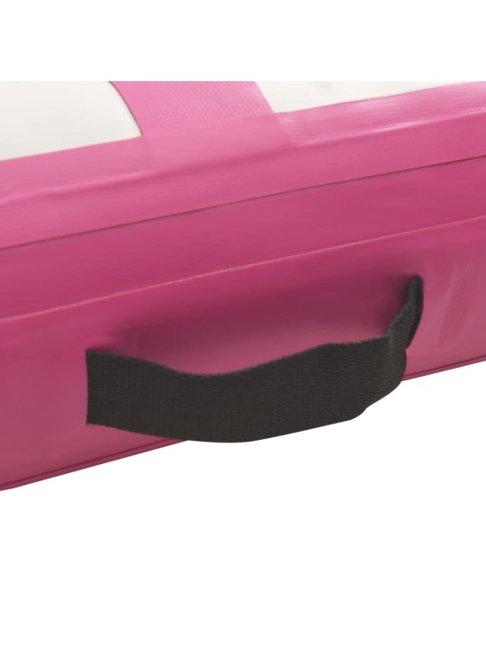 Nafukovací žíněnka s pumpou 60 x 100 x 20 cm pvc růžová