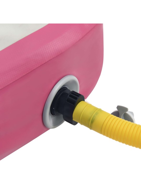 Nafukovací žíněnka s pumpou 60 x 100 x 20 cm pvc růžová