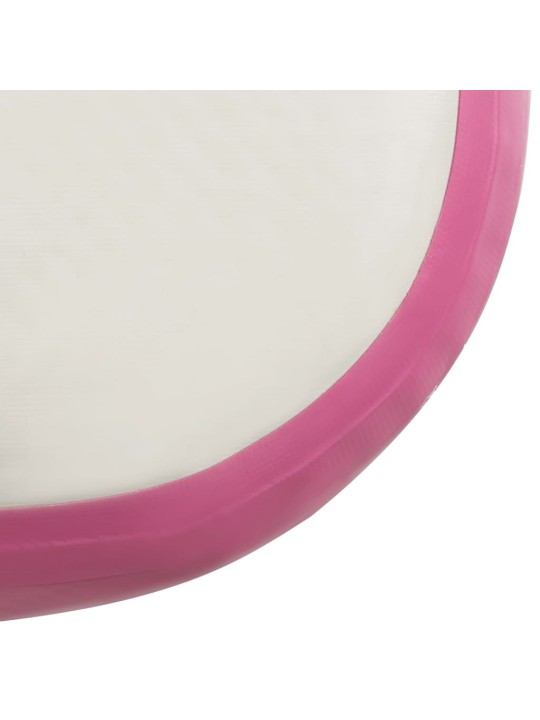Nafukovací žíněnka s pumpou 60 x 100 x 20 cm pvc růžová