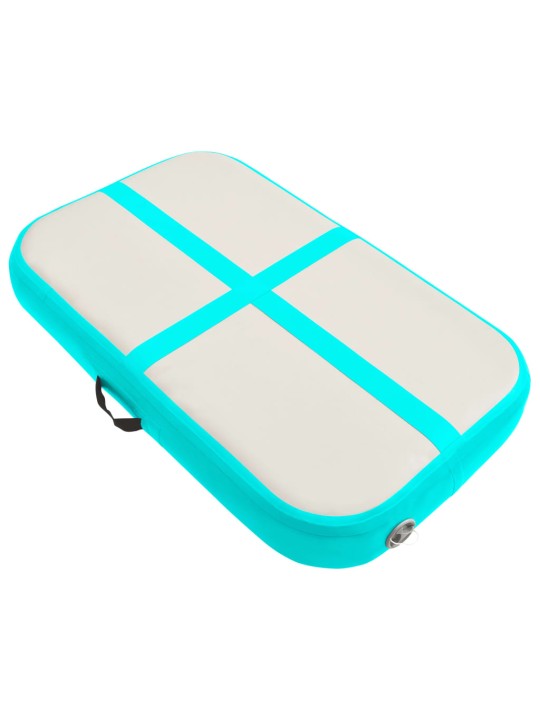 Nafukovací žíněnka s pumpou 60 x 100 x 20 cm pvc zelená
