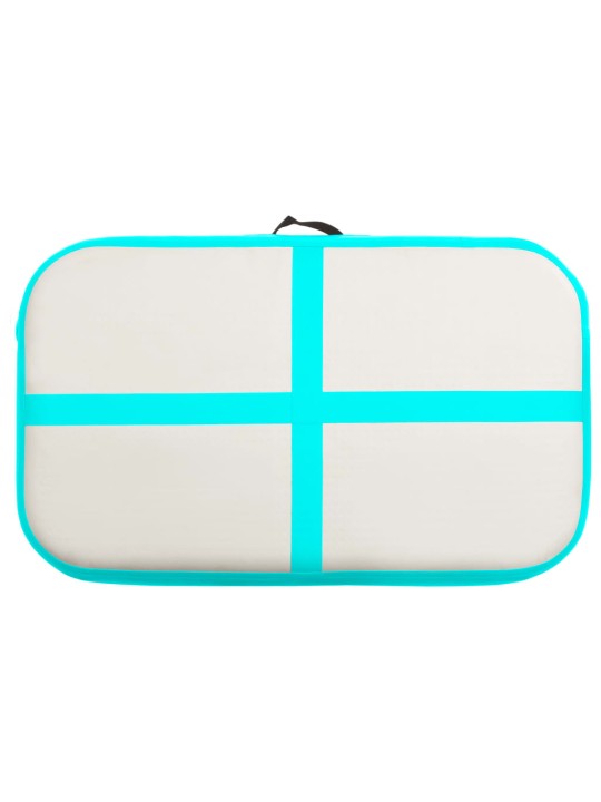 Nafukovací žíněnka s pumpou 60 x 100 x 20 cm pvc zelená